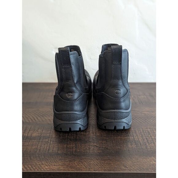 Ecco Women's Track 25 Chelsea Black Leather Boots - Size 40 - 9/9.5 - Picture 4 of 10